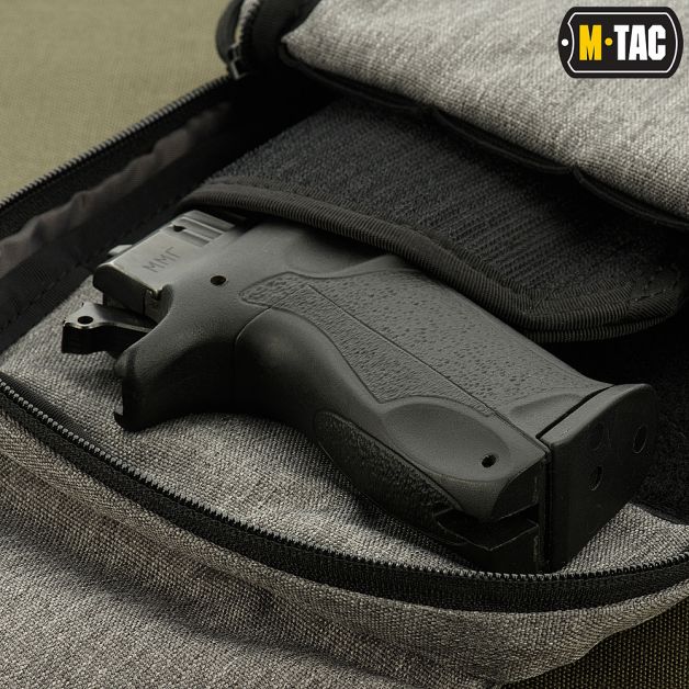 M-Tac сумка-кобура наплечная с липучкой Melange Grey