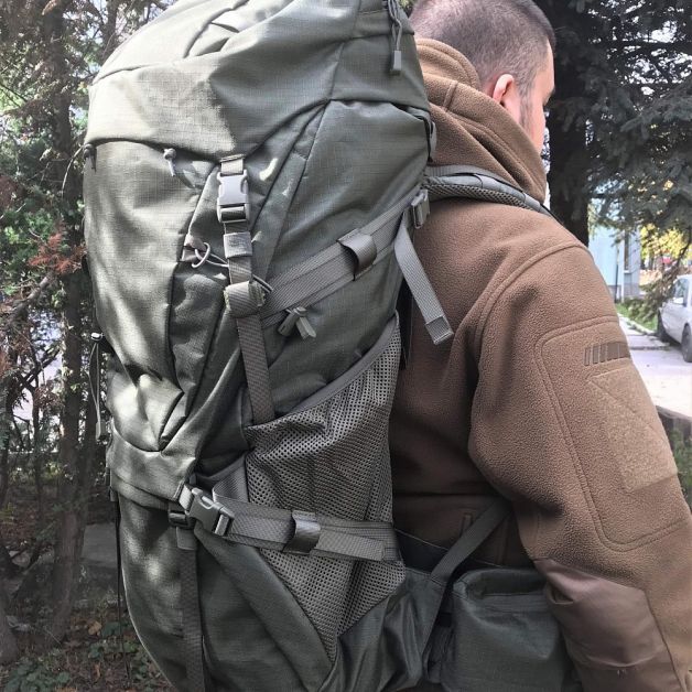 Франц. рюкзак армейский Sac De Montagne Modulable Olive