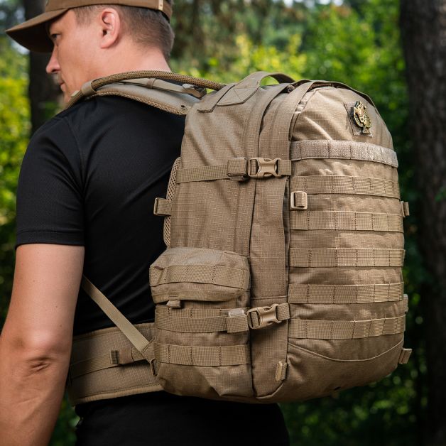 Франц. рюкзак с гидратором Sac De Combat 30L Modele 2009 Coyote
