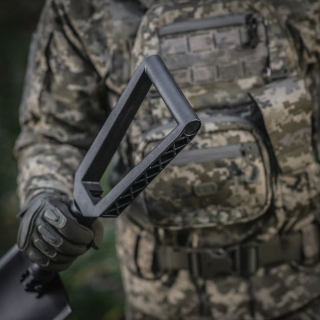 M-Tac лопатка складная с чехлом черная