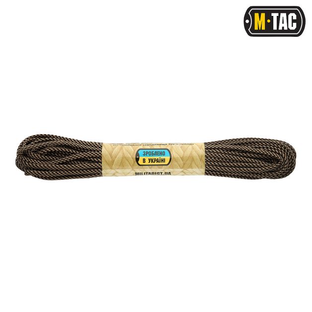 M-Tac паракорд 550 type III Black/Tan Stairs 15м