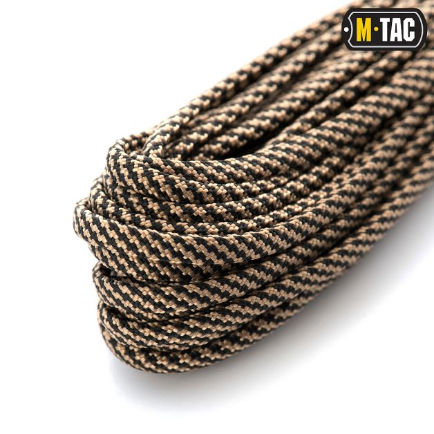 M-Tac паракорд 550 type III Black/Tan Stairs 15м