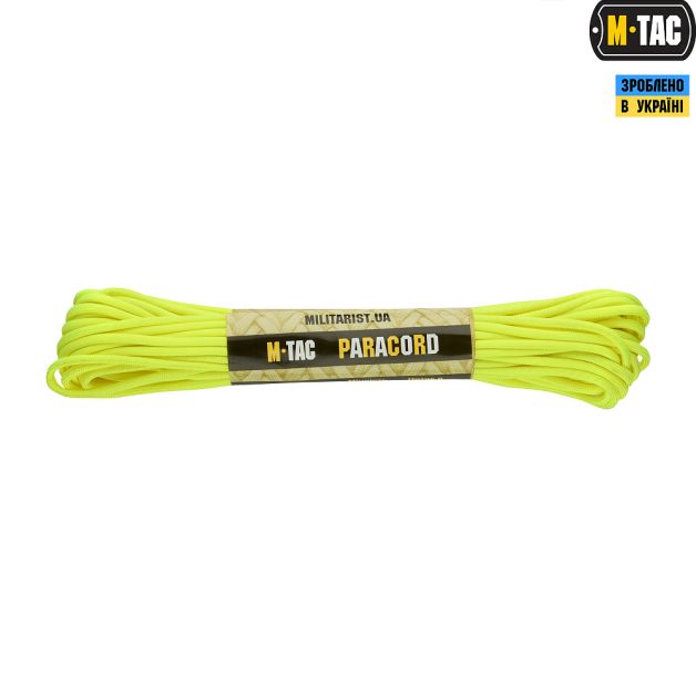 M-Tac паракорд 550 type III Neon Yellow 15м