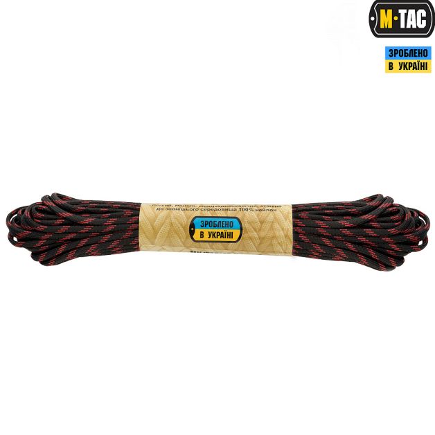 M-Tac паракорд 550 type III Thin Red Line 15м