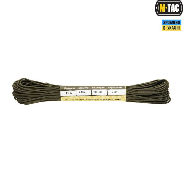 M-Tac паракорд Minicord OD Green 15м