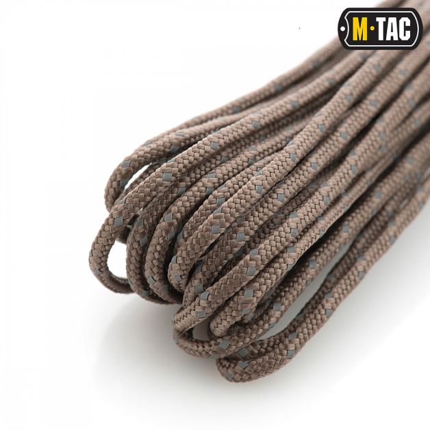 M-Tac паракорд Minicord Reflective Chocolate Brown 15м