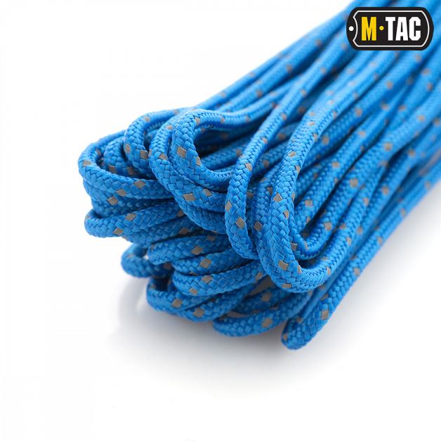 M-Tac паракорд Minicord Reflective Electric Blue 15м
