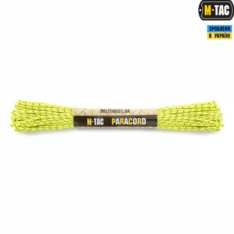 M-Tac паракорд Minicord Reflective Neon Yellow 15м