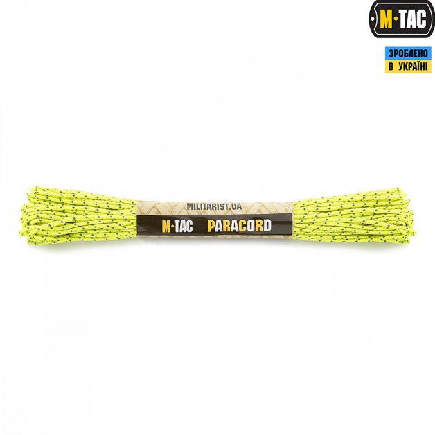 M-Tac паракорд Minicord Reflective Neon Yellow 15м