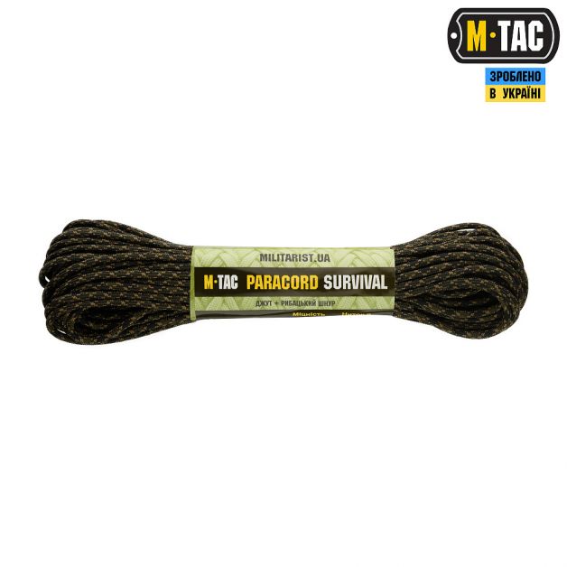 M-Tac паракорд Survival Tiger Stripe 15м