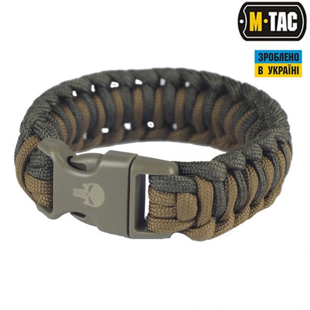 M-Tac браслет паракорд Каратель 2 олива/хаки