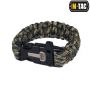 M-Tac браслет паракорд з висікачем іскор і свистком Olive/Tan