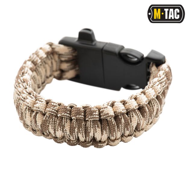 M-Tac браслет паракорд з висікачем іскор і свистком Coyote/Tan