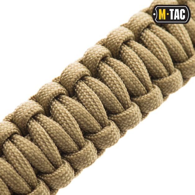 M-Tac браслет паракорд з висікачем іскор і свистком Tan