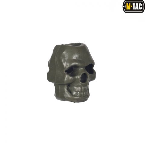 M-Tac бусина Skull Stopper Olive