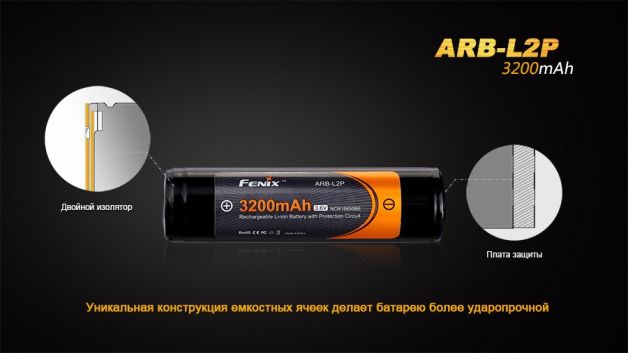 Fenix АКБ 18650 3200 mAh Li-ion