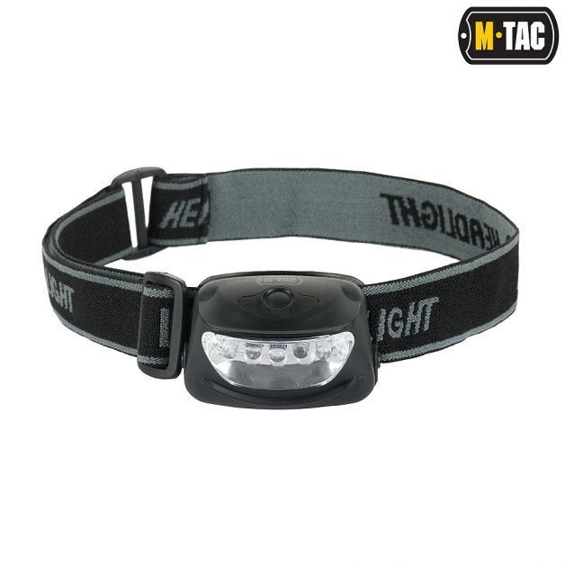 M-Tac фонарь налобный 4+1 LED Black