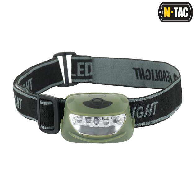M-Tac фонарь налобный 4+1 LED Olive