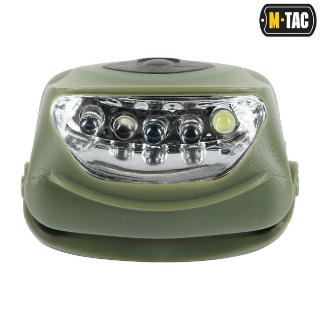 M-Tac фонарь налобный 4+1 LED Olive