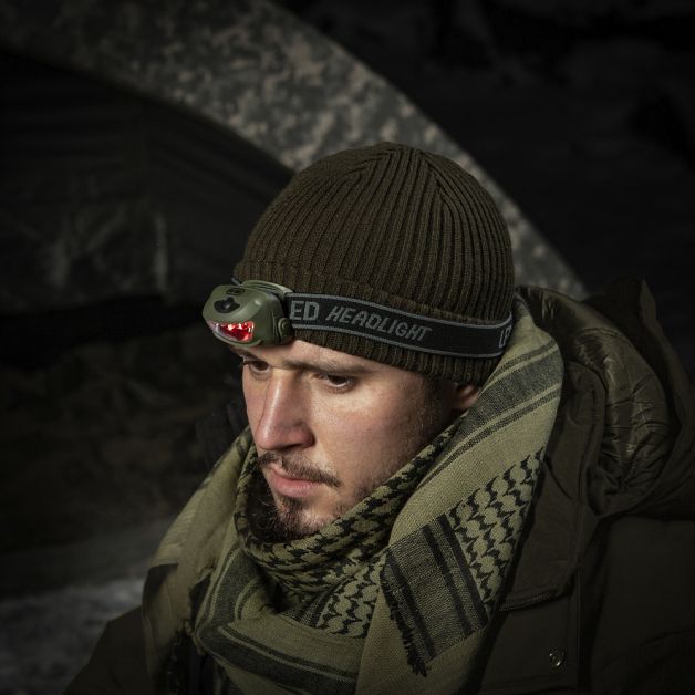 M-Tac фонарь налобный 4+1 LED Olive