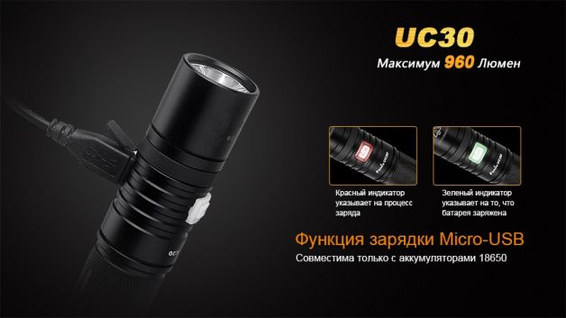 Fenix фонарь UC30