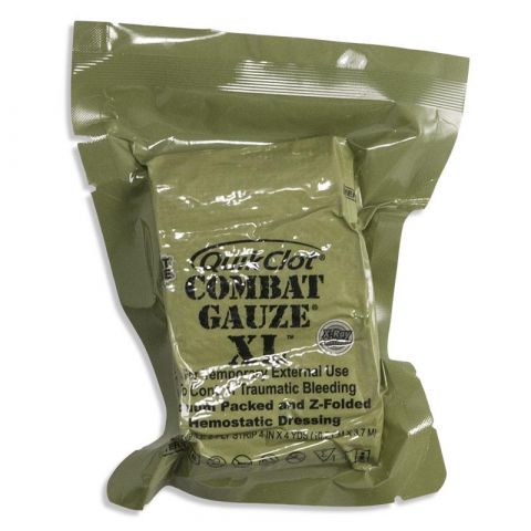 QuikClot кровоостанавливающий бинт Combat Gauze XL Z-Fold 10,2см/3,7м