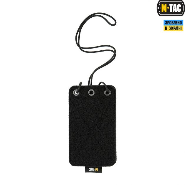 M-Tac бейдж с прозрачной панелью Black