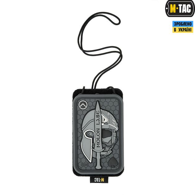 M-Tac бейдж с прозрачной панелью Black