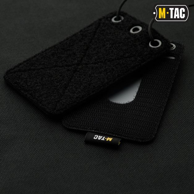 M-Tac бейдж с прозрачной панелью Black