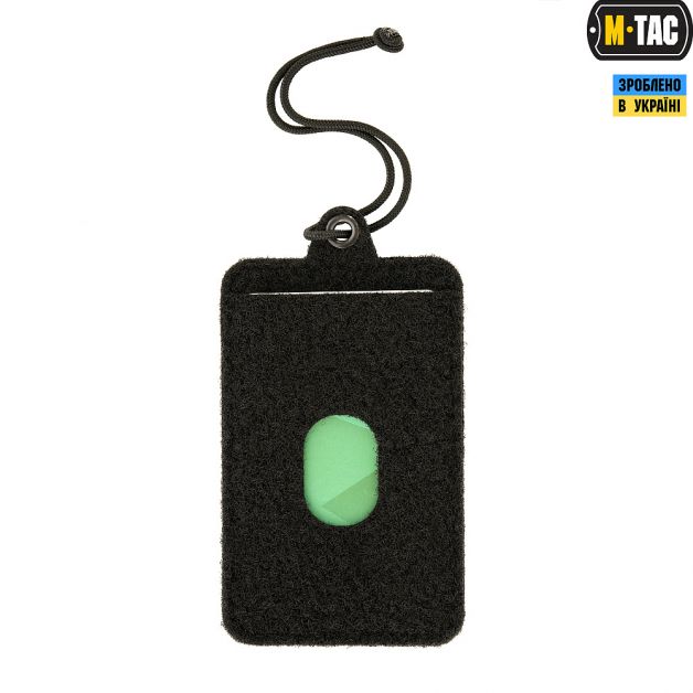 M-Tac панель для нашивок подвесная с карманом для ID-карты Black