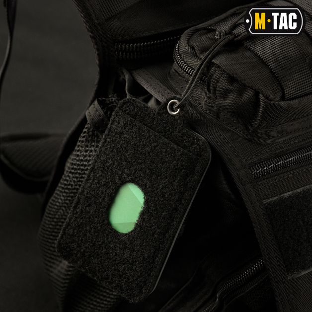 M-Tac панель для нашивок подвесная с карманом для ID-карты Black