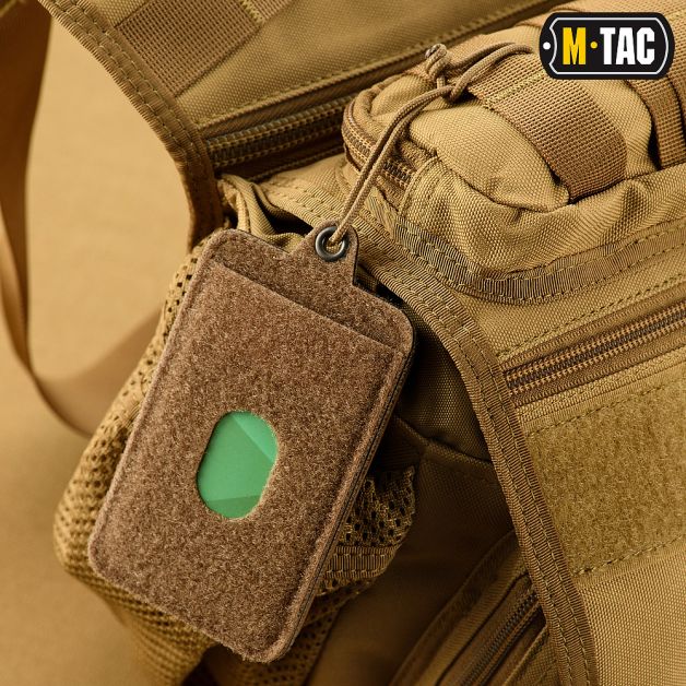 M-Tac панель для нашивок подвесная с карманом для ID-карты Coyote