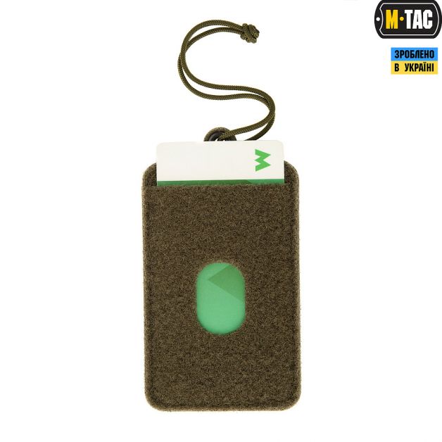 M-Tac панель для нашивок подвесная с карманом для ID-карты Olive