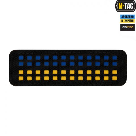 M-Tac нашивка флаг Украины 25х80 Laser Cut Yellow/Blue/Black