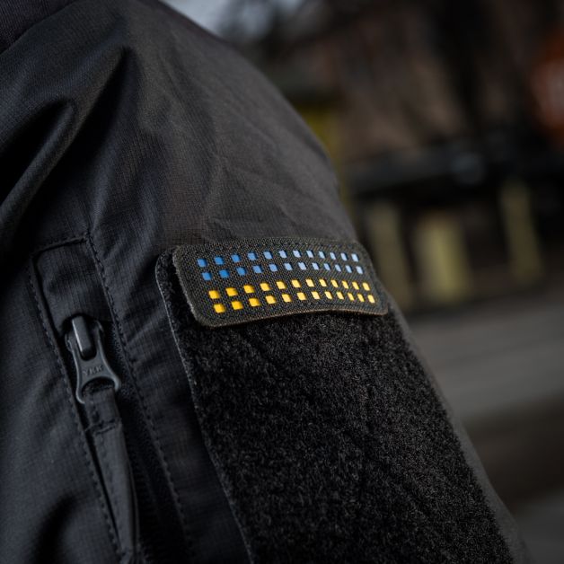 M-Tac нашивка прапор України 25х80 Laser Cut Black/Yellow/Blue