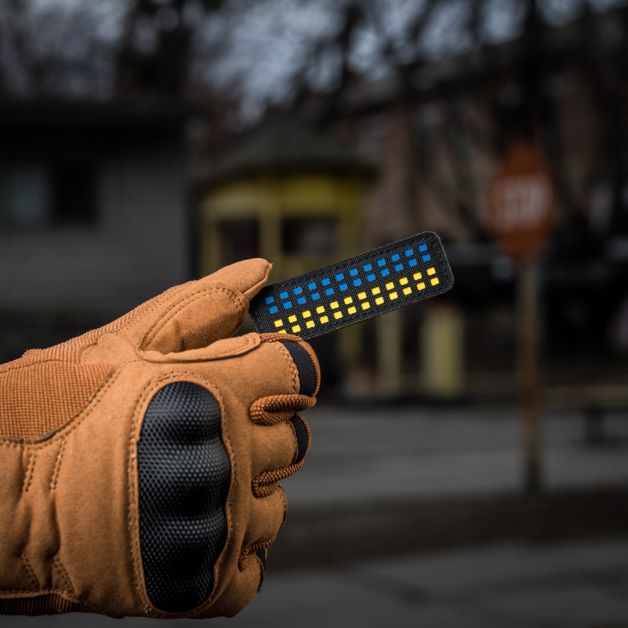 M-Tac нашивка прапор України 25х80 Laser Cut Black/Yellow/Blue