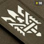 M-Tac нашивка Тризуб (стилізація) Laser Cut вертикальна Ranger Green/світлонакопичувач