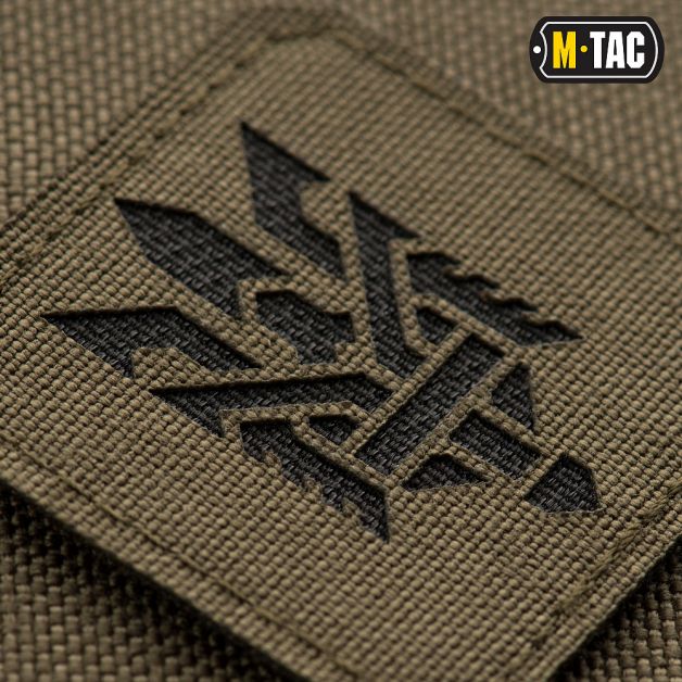 M-Tac нашивка Тризуб (стилізація) Laser Cut мала Ranger Green/Black