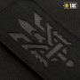 M-Tac нашивка Тризуб (стилізація) Laser Cut вертикальна Black/Grey