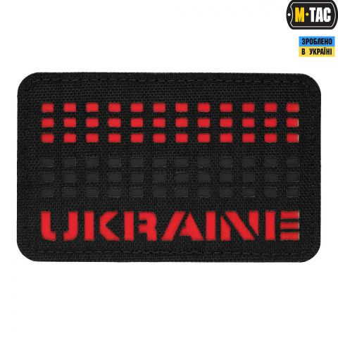M-Tac нашивка Ukraine Laser Cut Red/Black/Black