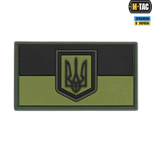 M-Tac нашивка прапор України малий ПВХ олива