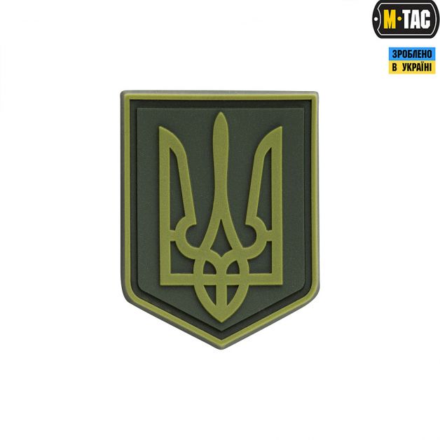 M-Tac нашивка герб України ПВХ олива