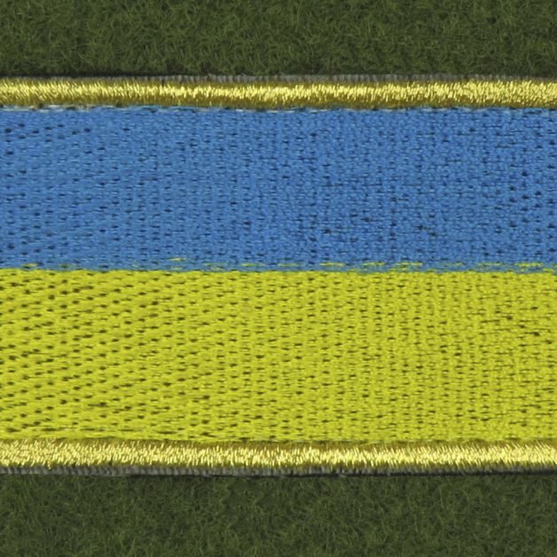 Нашивка на липучке флаг Украины 65x40