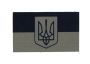 Нашивка на липучці прапор України IR олива