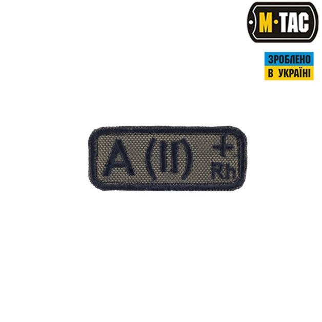 M-Tac нашивка група крові A(II) Rh+ олива