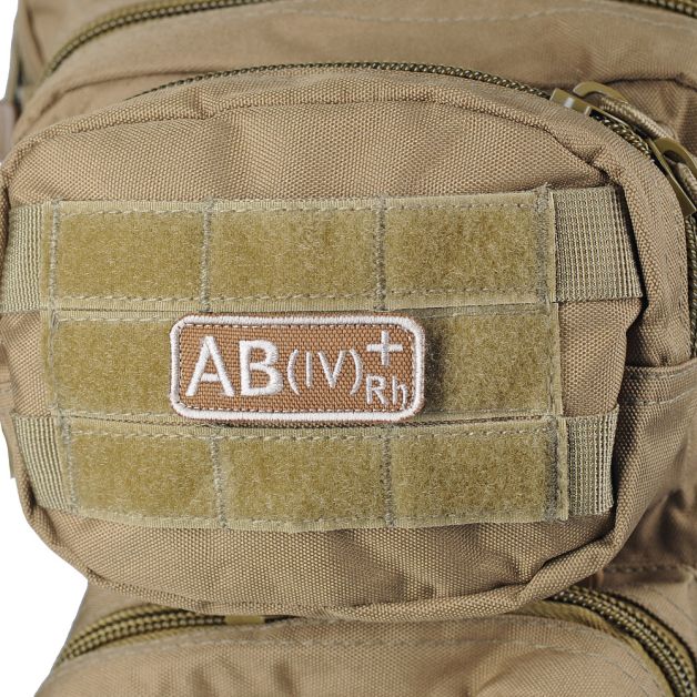 M-Tac нашивка група крові AB(IV) Rh+ хакі