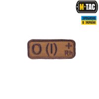 M-Tac нашивка група крові O(I) Rh+ койот