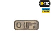 M-Tac нашивка группа крови O(I) Rh- MM14
