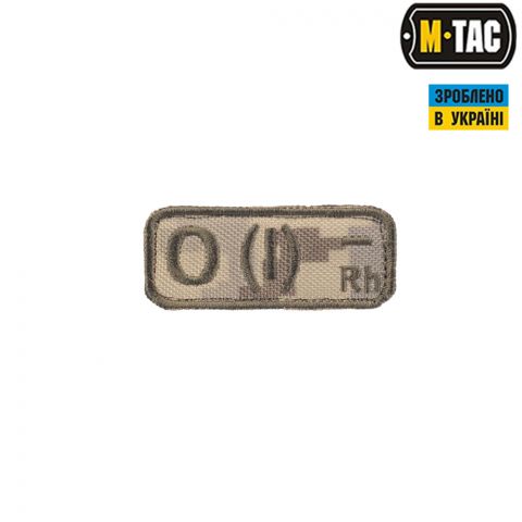 M-Tac нашивка група крові O(I) Rh- MM14