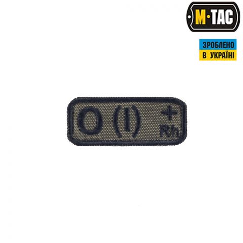 M-Tac нашивка група крові O(I) Rh+ олива